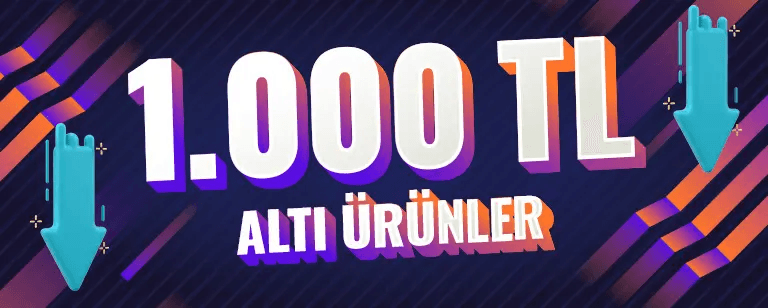 1.000 TL altı ürünler