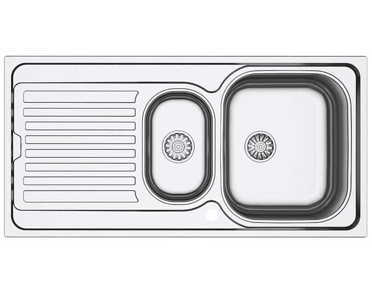 Inset Paslanmaz Çelik AS 148 Eviye 50 X 100 1,5 Göz Düz Sol