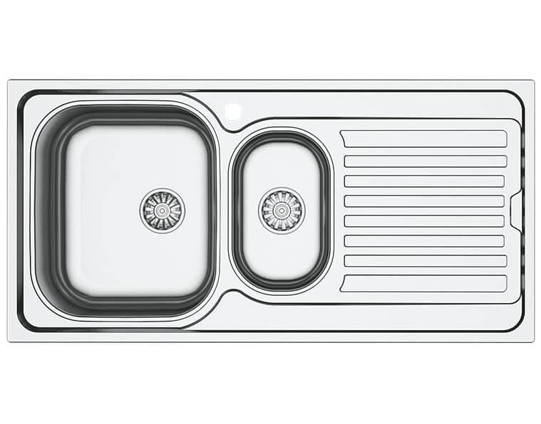 Inset Paslanmaz Çelik AS148 Eviye 50 X 100 1,5 Göz Düz SAĞ