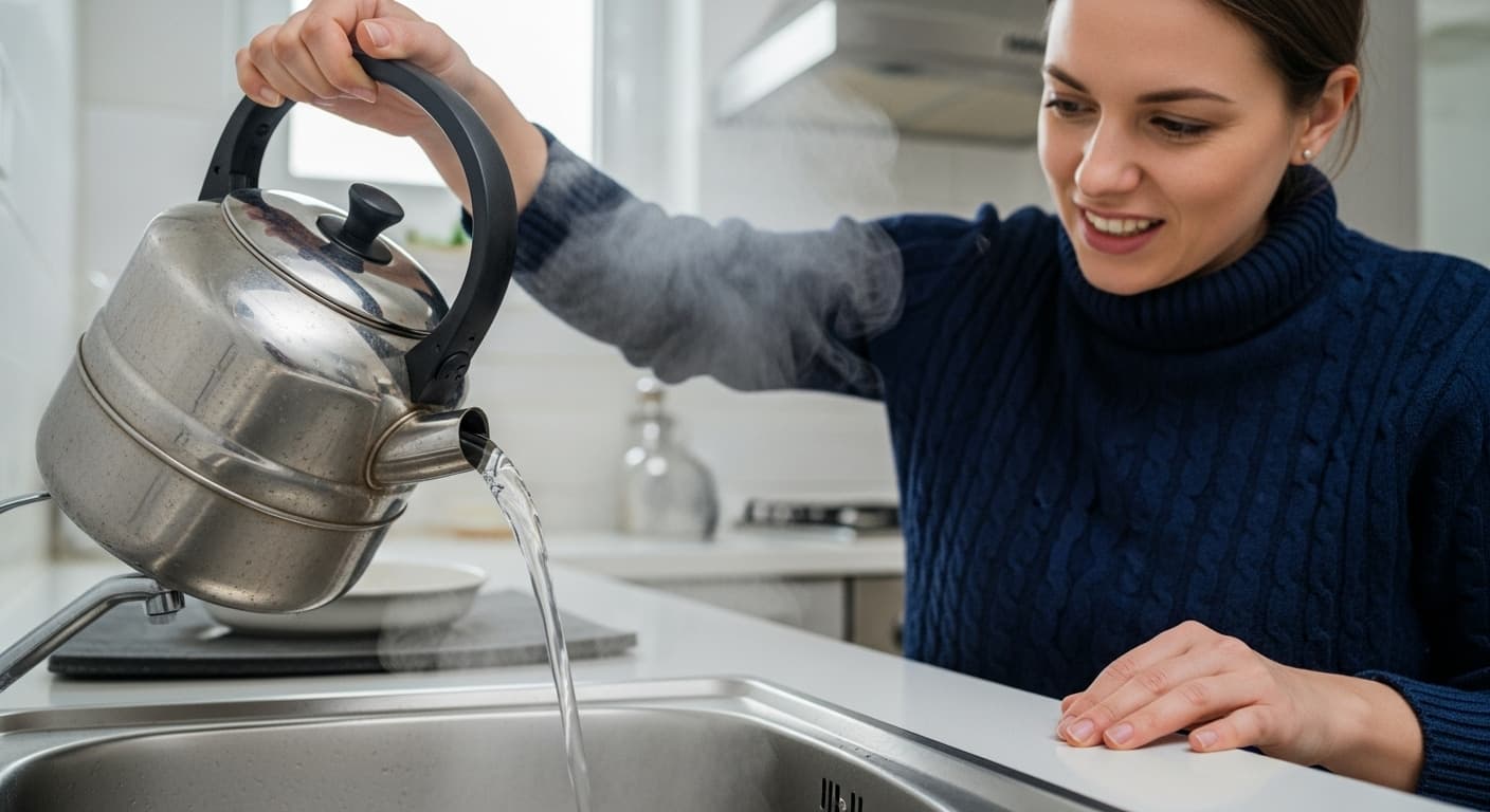 Doğal Lavabo Açıcı: Tıkanan Mutfak Lavabosu Nasıl Açılır? Kimyasalsız 5 Doğal Yöntem
